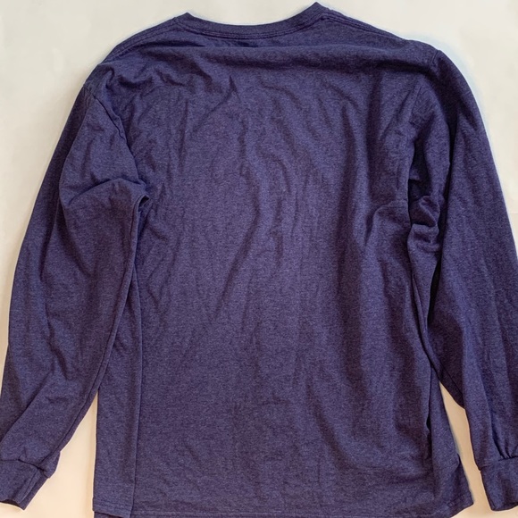 Fruit of the loom blue long sleeve t shirt - Picture 3 of 3